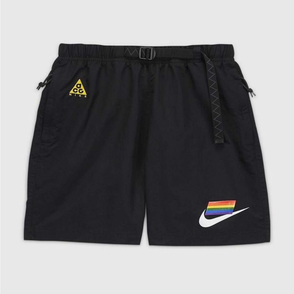 Nike BE True Gay Pride LGBTQ MultiColor Rainbow Flag SHORTS